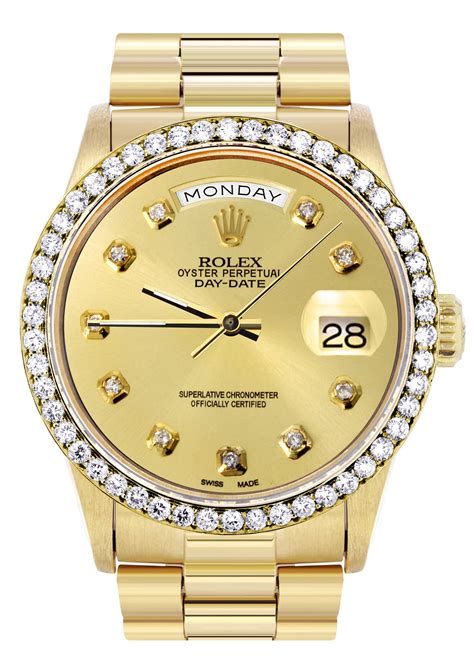 rolex day date yellow gold